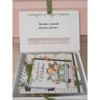 KIT COMPLETO DA CRIANÇA -  LIVRO, CADERNETA , PORTA DOCUMENTOS - VÁRIOS TEMAS - PERSONALIZADO em Oferta na Shopee