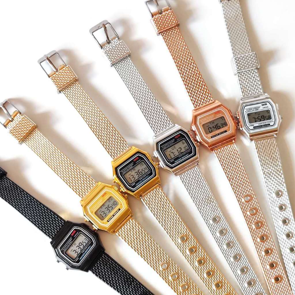 Promoção Relógios Casio Semelhantes Sem marca com Pulseiras de Plástico Unissex Digital Femininos e Masculinos Tamanhos Mini e Médios