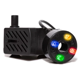 Bomba Submersa com LED 200L/h para Fontes e Aquários - Compacta e Silenciosa, C/ NF-e