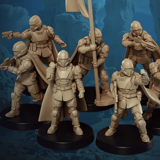 HELLDIVERS™ 2 Miniaturas Tabletop Rpg em resina Tropas Estelares