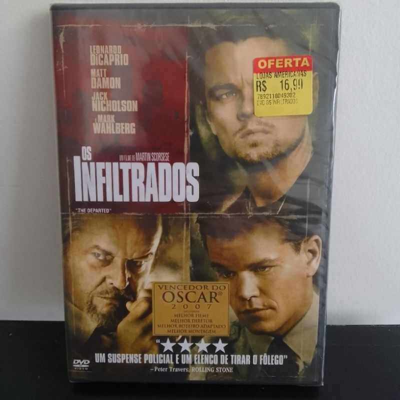 Dvd Os Infiltrados-Martin Scorcese--Dublado-LACRADO | Shopee Brasil