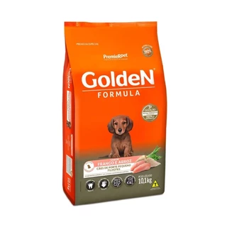 Ração Golden Fórmula Mini Bits Cães Filhotes Porte Pequeno Frango e Arroz – 10,1kg