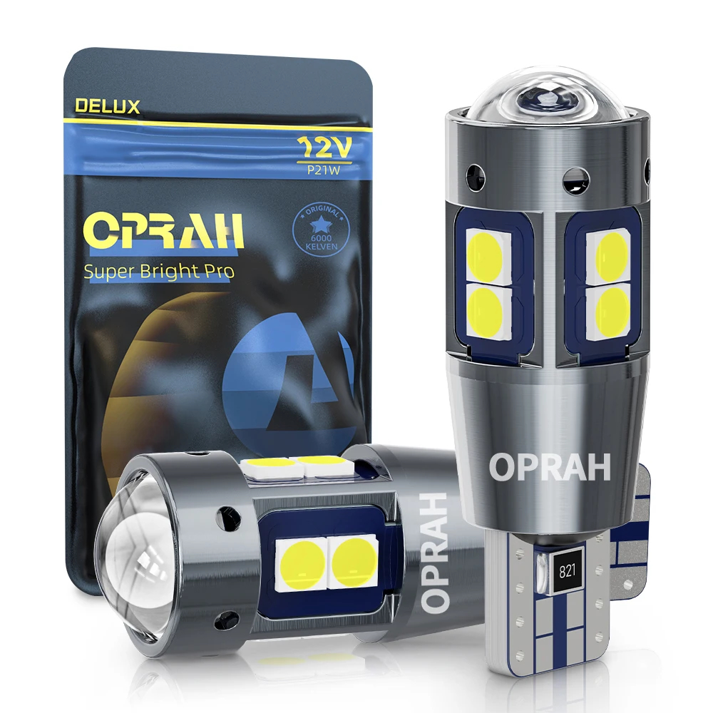 02 Lâmpadas T10 mini PROJETOR CANBUS