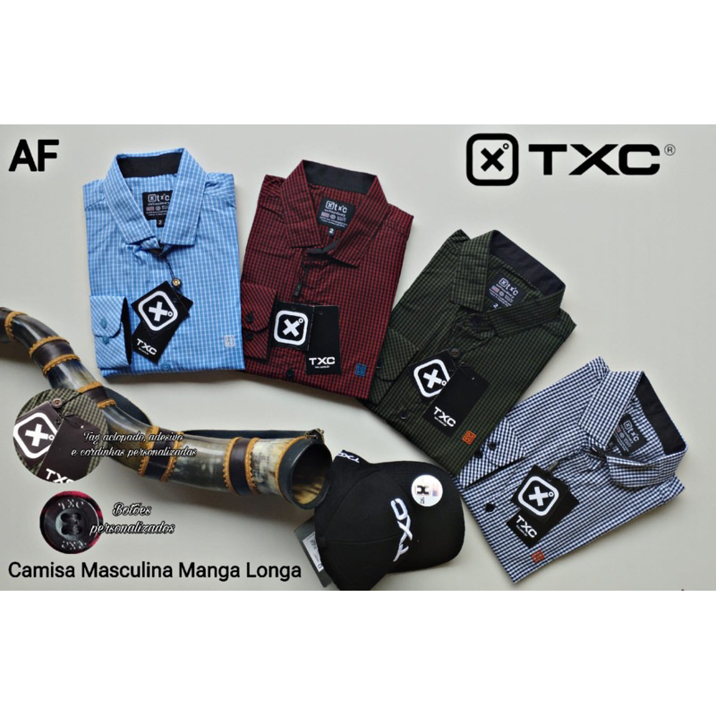 Camisa Manga Longa Masculina Linha Txc