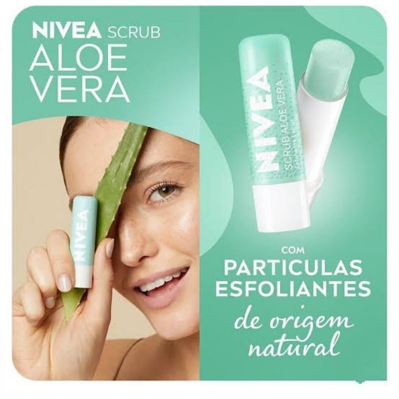 Esfoliante Labial Nivea Scrub Aloe Vera Shopee Brasil