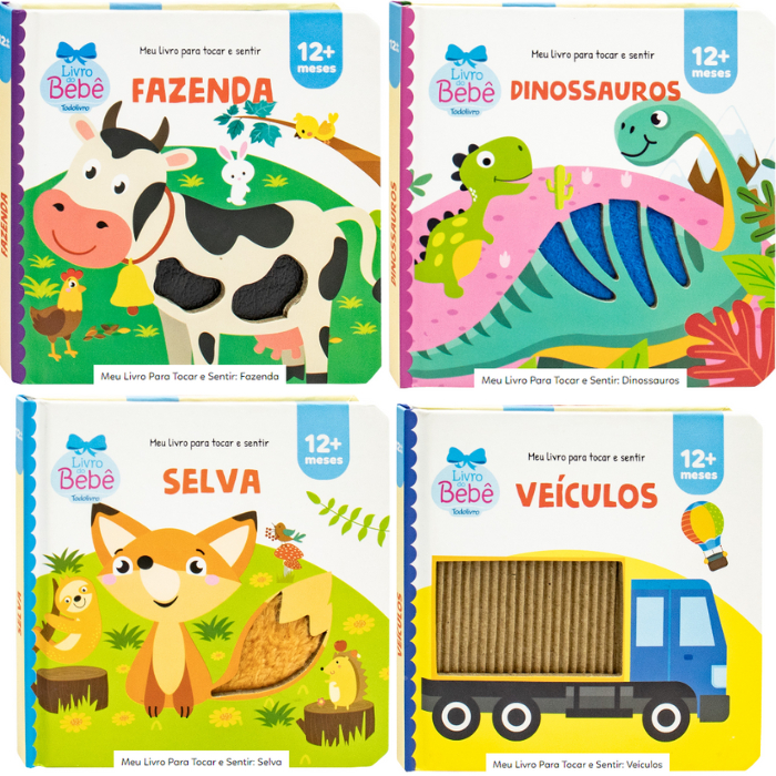 Coleção Toque e Sinta - Livros para Bebês - Todo livro | Shopee Brasil