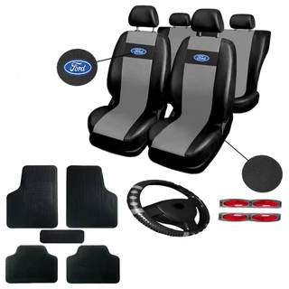 Capa para banco Automotivo em Couro Para Todos os Modelos Ford Ka Fiesta Ecosport tapete automotivo e volante