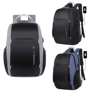 Mochila multifuncional recarregável USB de grande capacidade para homens, bolsa de ombro à prova d’água para reduzir a carega