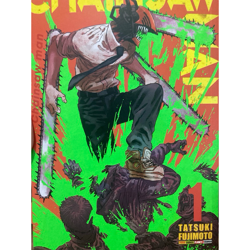 Manga chainsaw man volume 1 shopee brasil