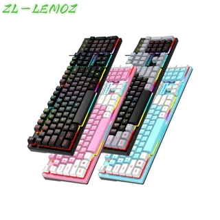 Teclado Gamer Semi-mecânico RGB LED retroiluminado Computador Pc Original