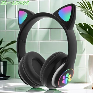 Fone gato Fone De Ouvido carinha Sem Fio Bluetooth Com Orelhas De Gato