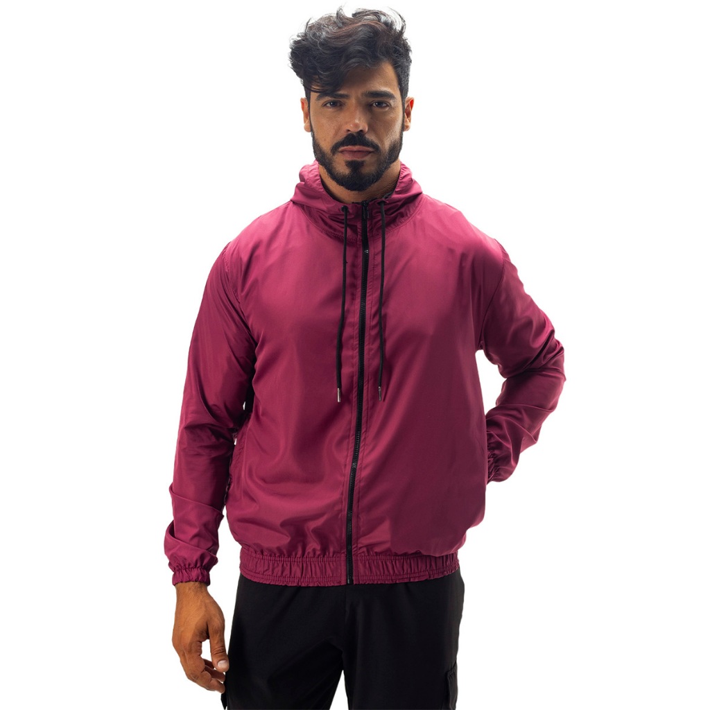Corta Vento Masculino Jaqueta Para Treinar Correr Malhar Seca Rápido ...