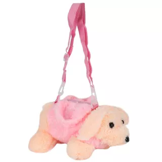 Novo Menino Menina Bonito Cachorro Sorridente Ursinho De Pelúcia De Ombro Chanfrado Feminino Bolsa animal Presente