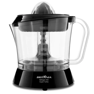 Espremedor de Frutas Britânia Bellagio 350 Super Turbo 35W Preto - 220v