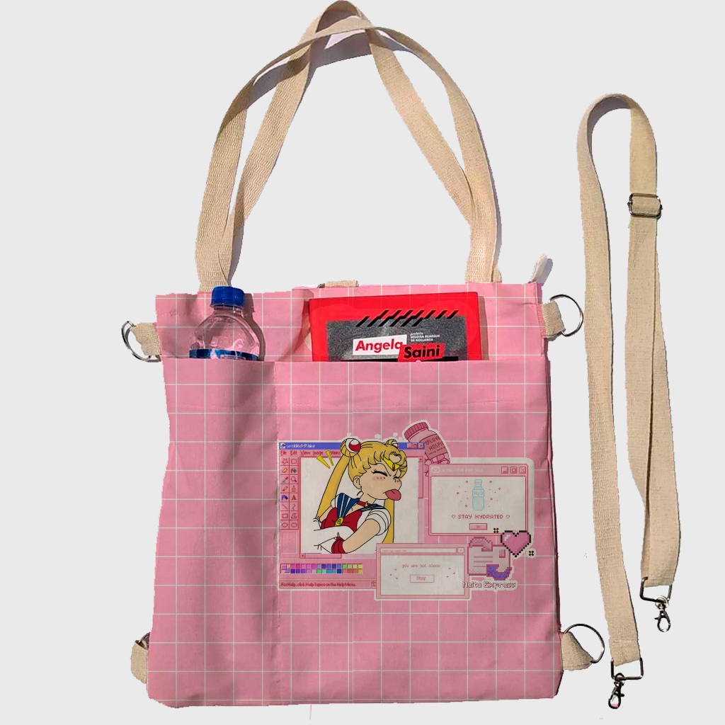 Sailor Moon pixel Ecobag/mochila
