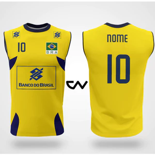 Camiseta Brasil Olimpíadas 2012 Personalizada (Nome + Número)