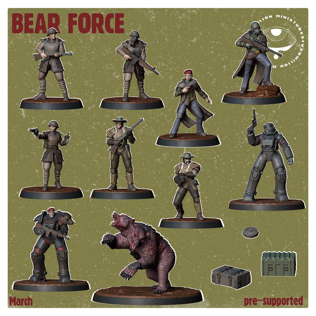 Miniaturas Fallout Wasteland Warfare NCR Vermilion Miniatures