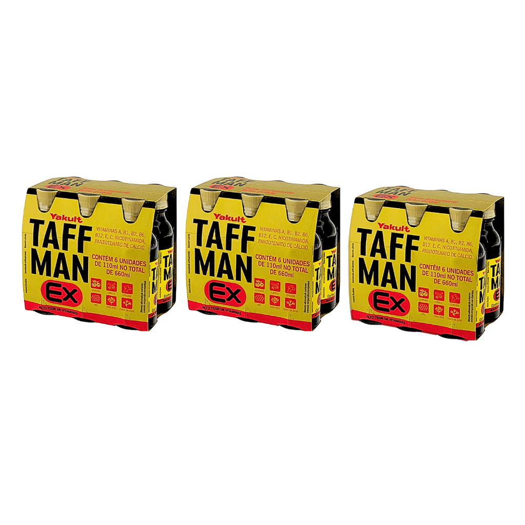Kit Com 18 Unidades Taffman Ex Yakult Suplemento Vitamínico Alimentar ...