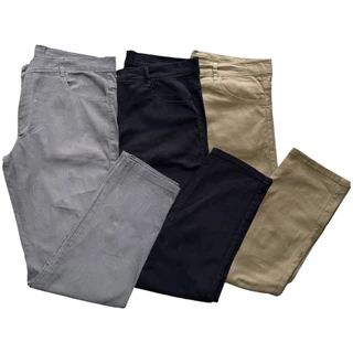 Kit de 3 calças masculinas sarja com elastano skinny algodão e com ótima elasticidade calça veste super bem e super confortável