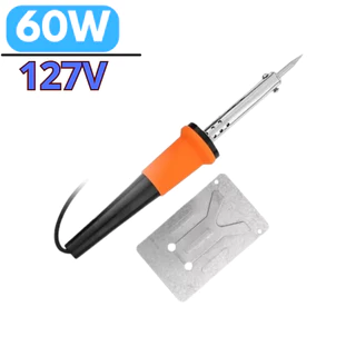 Ferro de Solda 60W 127V Profissional com suporte para reparos soldar Componentes eletrônicas