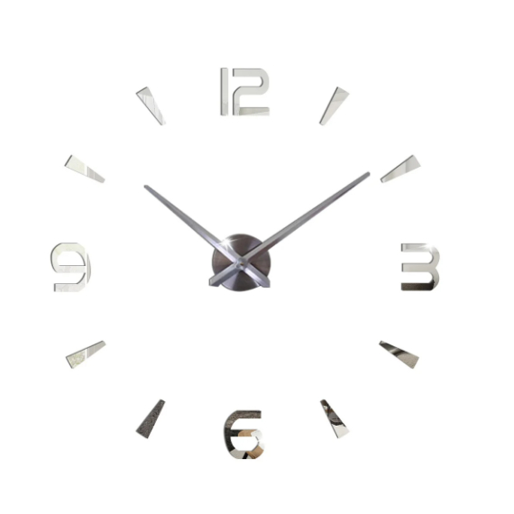 Relógio Decorativo Parede Adesivo Grande 3d Diy Clock