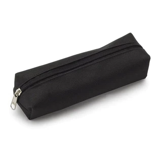 ESTOJO ESCOLAR SIMPLES COM ZIPER PRETO TECIDO papelaria/presente/material escolar