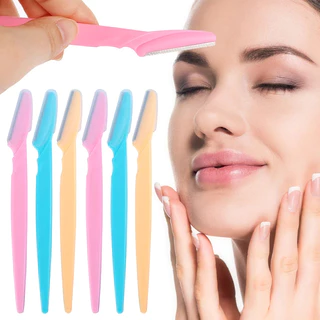 Kit de 12 Lâminas Facial de Sobrancelhas Depilação Rosto Navalha Depilação Buço Promoção