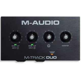 Interface de Áudio M-Track Duo USB de 2 Canais M-audio Preto