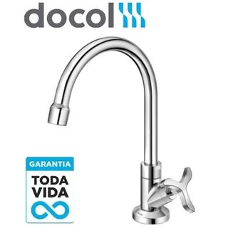 Torneira Para Lavatório Docol Bica Alta Nova Pertutti Brilhante Cromado