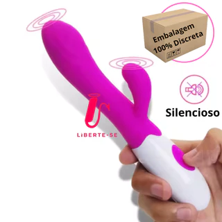 Vibrador Silencioso Puro Silicone 30 Níveis de Vibração Envio Discreto