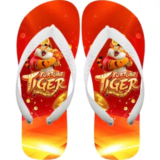 Chinelo Personalizado Tiger Tigrinho Presente lembrancinha promoção Jogos meninos meninas