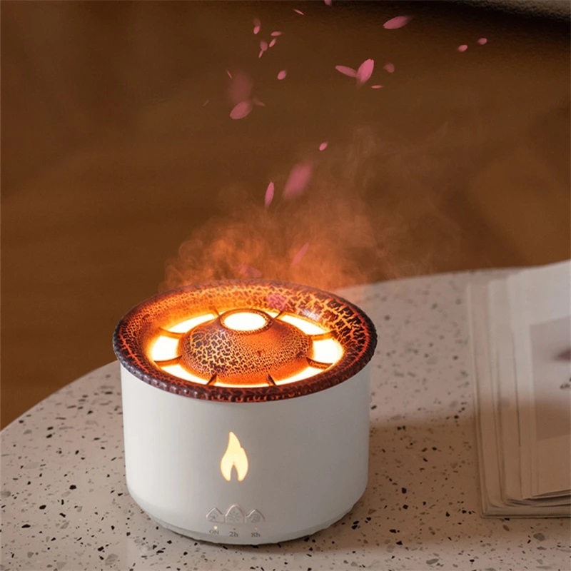 Difusor Ambiente Aromatizador Umidificador Ar Óleo Vulcão Elétrico Sem Filtro Aromaterapia Massoterapia Consultório Quarto Sala Bom Sono
