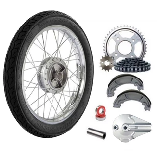 Roda Calha Traseira Raio 4mm Cromado Titan 150 Fan 150 2005 Diante Todas Relação Montada Alinhada