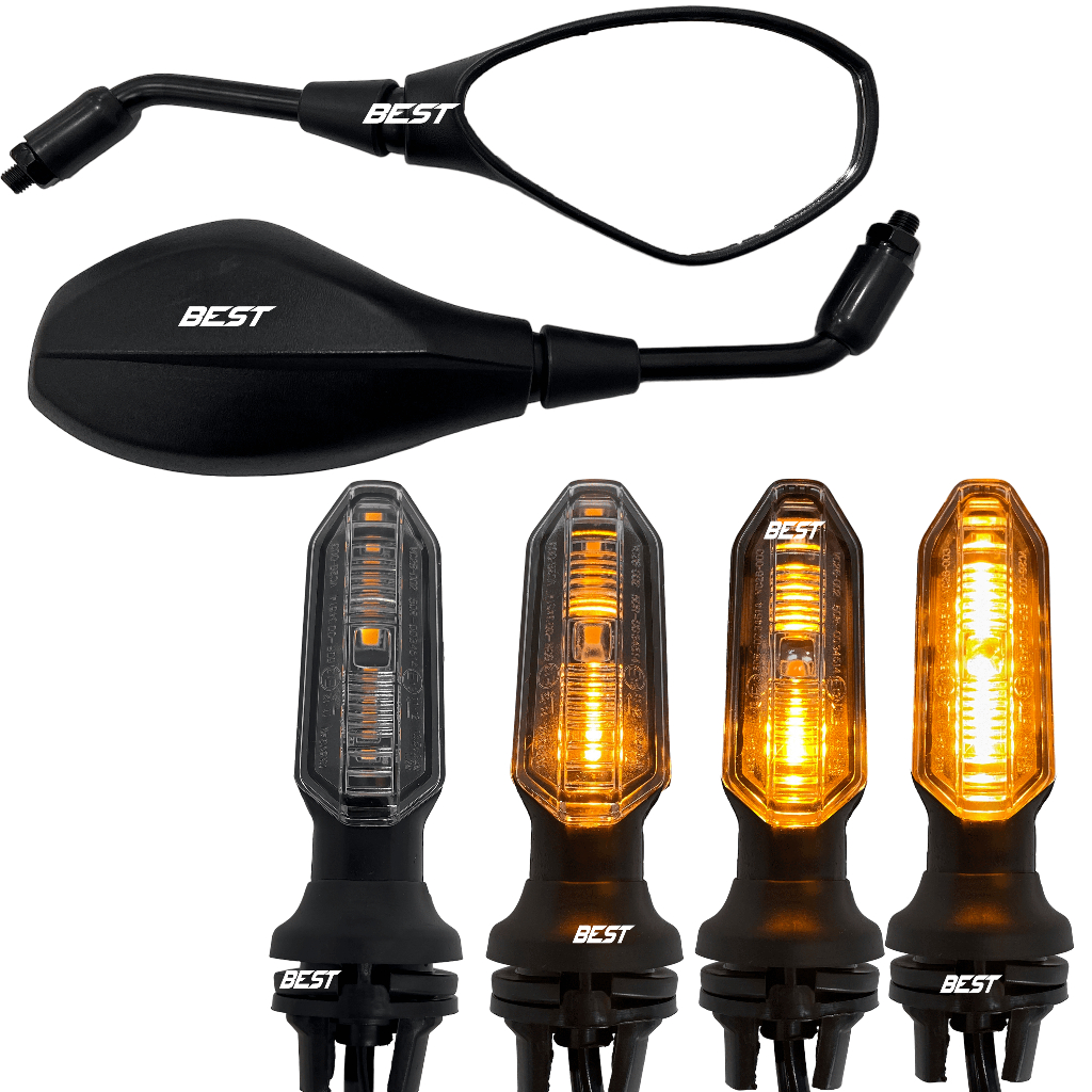 Kit 4 Pisca Led Seta Cb Twister 250 Modelo Sequencial + Par Retrovisor F800 Honda