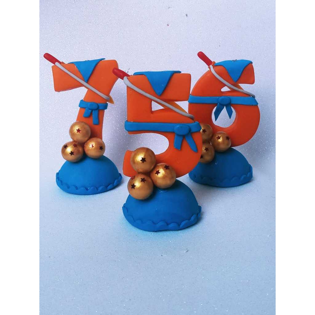 Vela Em Biscuit Goku Roupa Dragon Ball Z
