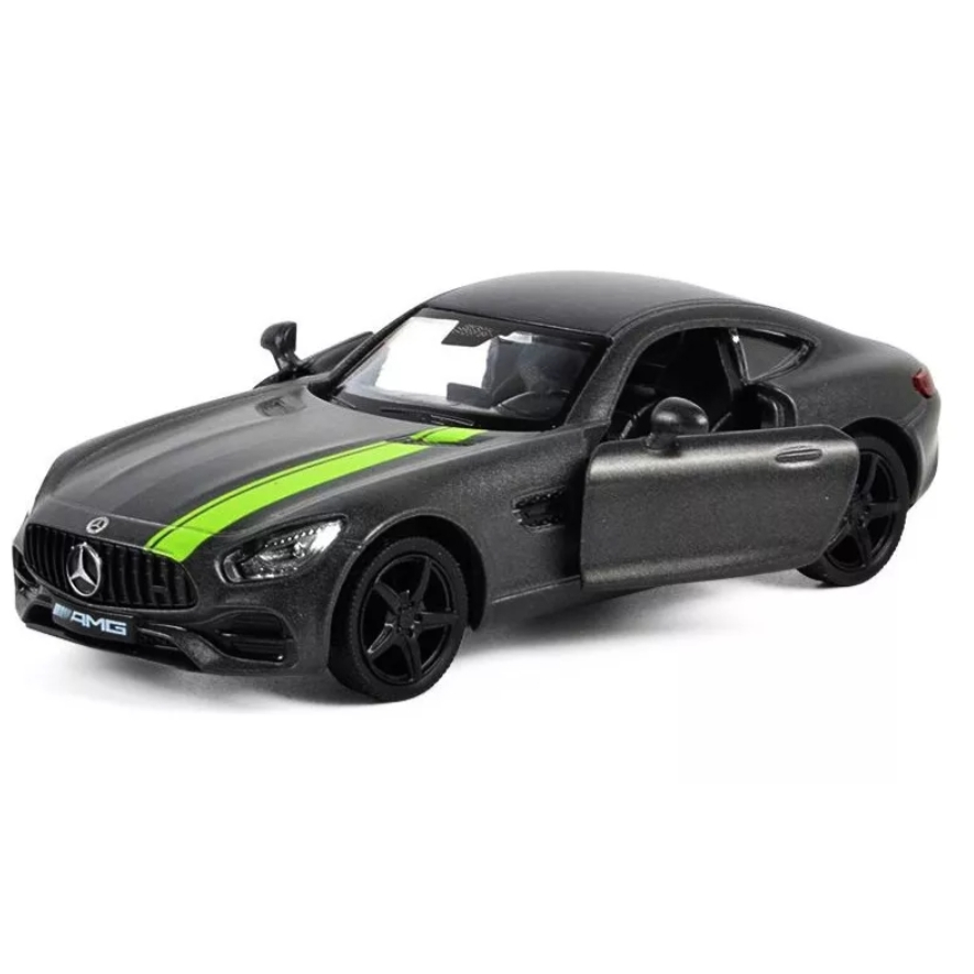 Miniatura Mercedes AMG Gt S 2018 em metal - abre as portas