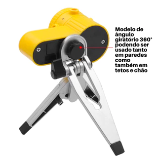Nível Laser Trena Esquadro Bolha Horizontal Vertical Com Tripé