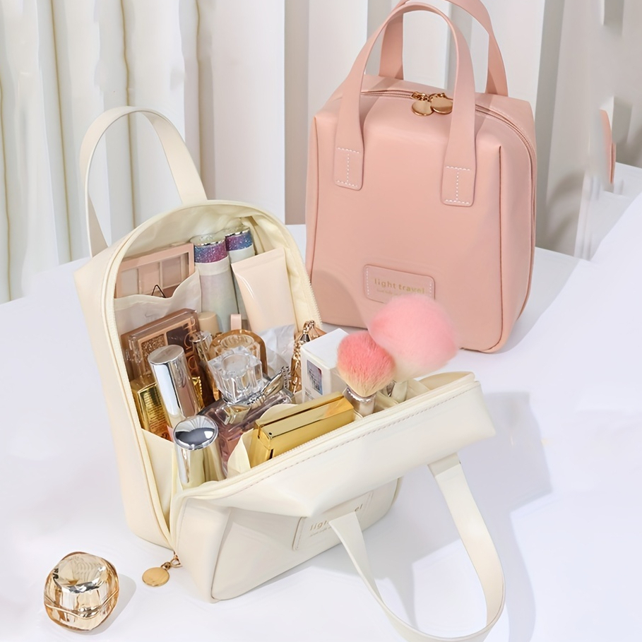 Bolsa De Cosméticos De Armazenamento Portátil De Grande Capacidade De Viagem