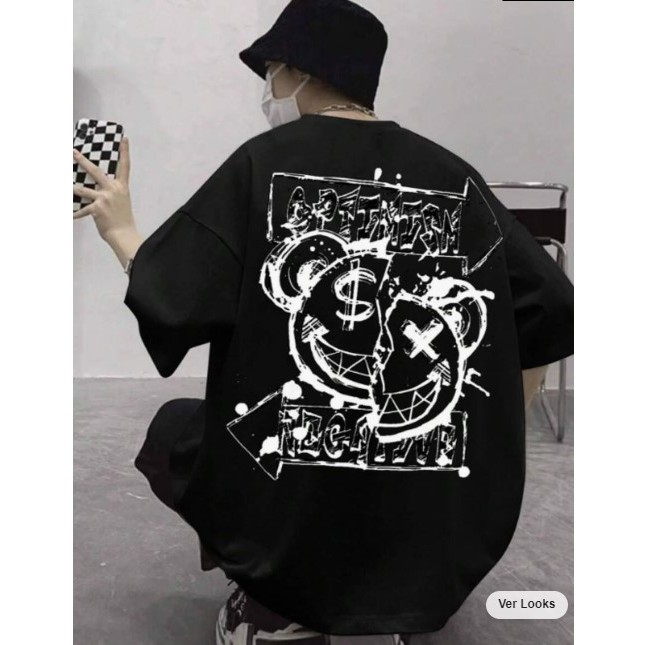 Camiseta Streetwear Style Anime Unissex Algodão