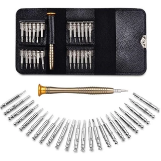 Kit Chave De Fenda Para Abrir Celular Notebook Camera 25 Peças Portatil