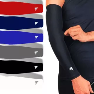 Par de Manguito Proteção Para Braço Uv 50 Moda Praia Volei Ciclismo