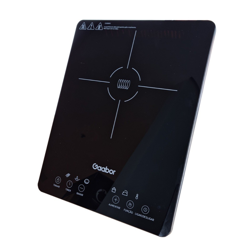 Cooktop Elétrico Gaabor Por Indução 2000w 1 Boca Touch Screen 220v