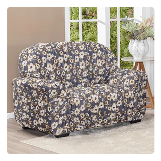 Capa Sofá Avulsa Elasticada Estampada 2 Lugares com Braço Fixador em Oferta na Shopee