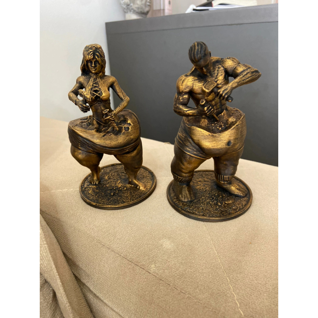 Estátua emagrecimento academia - PLASTICO Impressão 3D