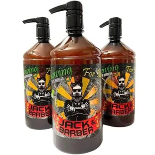 Kit 3 Shaving Gel 1kg Jack E Barber Barbearia Profissional.