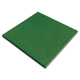 Piso de Borracha 11mm Verde 50x50cm Anti-impacto Antiderrapante