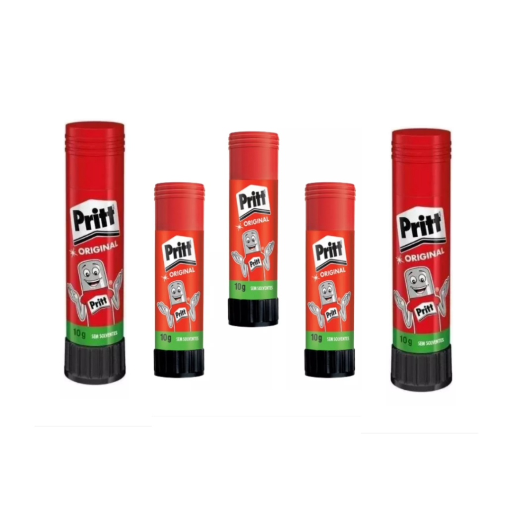 Kit 5 Cola Bastão 10g cada Pritt