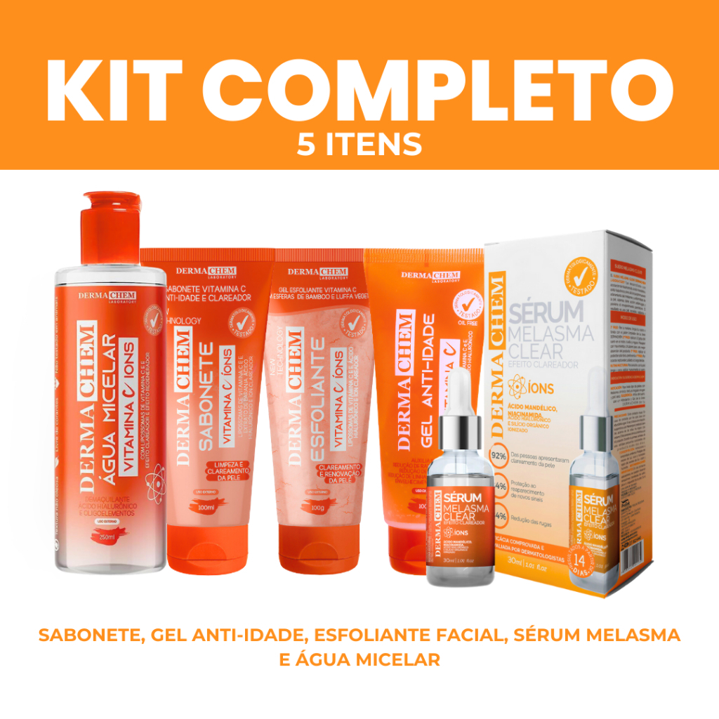 KIT SKIN CARE MELASMA CLEAR CLAREADOR DERMACHEM