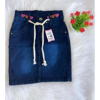 Saia Jeans infantil Moda Feminina