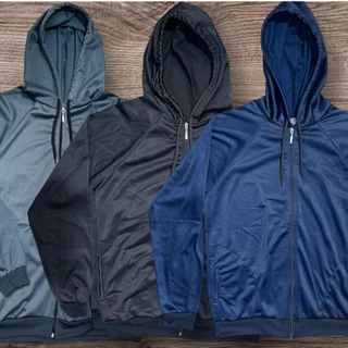 KIT 3 BLUSAS CORTA VENTO MASCULINA COM ZIPER E CAPUZ IDEAL PARA TREINO E CORRIDA / ESPORTE.